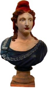 รูปปั้นลอยตัวของ "มารีอาน" สตรีผู้เป็นสัญลักษณ์ของสาธารณรัฐฝรั่งเศส