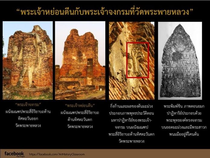 พระเจ้าหย่อนตีน กับ พระเจ้าจงกรม ที่วัดพระพายหลวง เกี่ยวข้องกับพุทธประวัติตอนไหน?