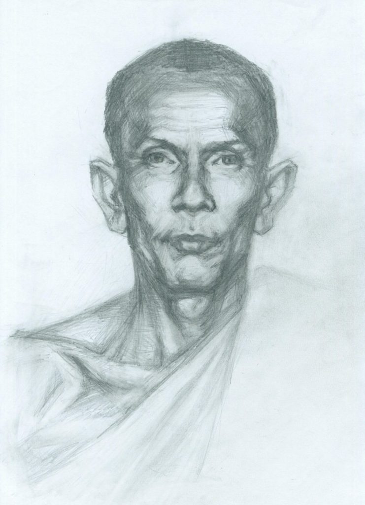 พระธรรมารามมุนี (2478-2506) ภาพวาดโดย ม. วรพินิต