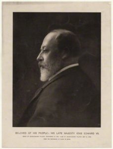 กษัตริย์เอ็ดเวิร์ดที่ 7 (โดย Baron Adolph de Meyer, photogravure, 1904)