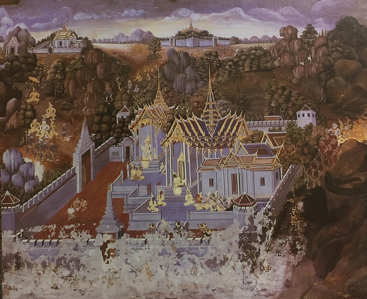 จิตรกรรมฝาผนัง เรื่อง รามเกียรติ์ วัดพระศรีรัตนศาสดาราม