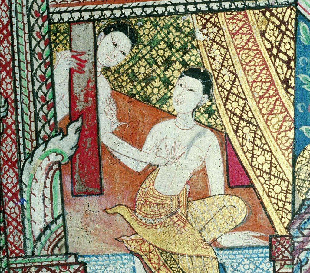 ภาพจิตรกรรมเชิงสังวาสที่วัดคงคาราม จังหวัดราชบุรี