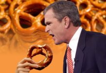 14 มกราคม 2545 ประธานาธิบดีบุช เกือบเสียชีวิต เพราะขนมเพร็ทเซิล?!?