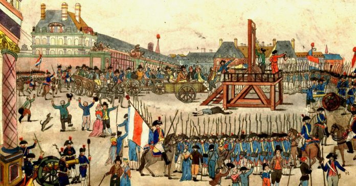 The execution of Maximilien Robespierre