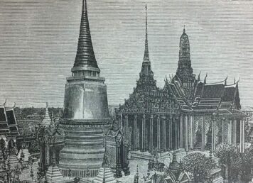 ภาพลายเส้น วัดพระแก้ว