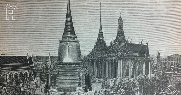 ภาพลายเส้น วัดพระแก้ว