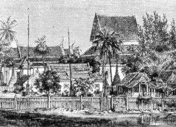 ภาพวาด วัดพนัญเชิง กรุงศรีอยุธยา