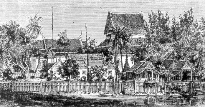 ภาพวาด วัดพนัญเชิง กรุงศรีอยุธยา
