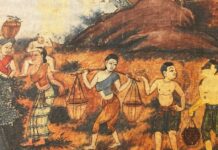 ภาพ ชาวบ้าน จิตรกรรม วัดเขียน จังหวัดอ่างทอง เฉ่ง