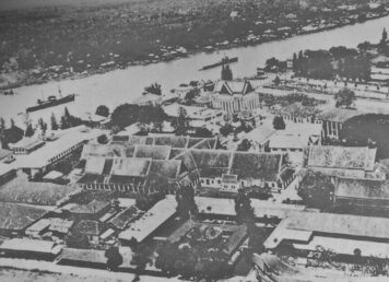 ภาพถ่าย มุมสูง พระราชวังบวรสถานมงคล หรือ วังหน้า