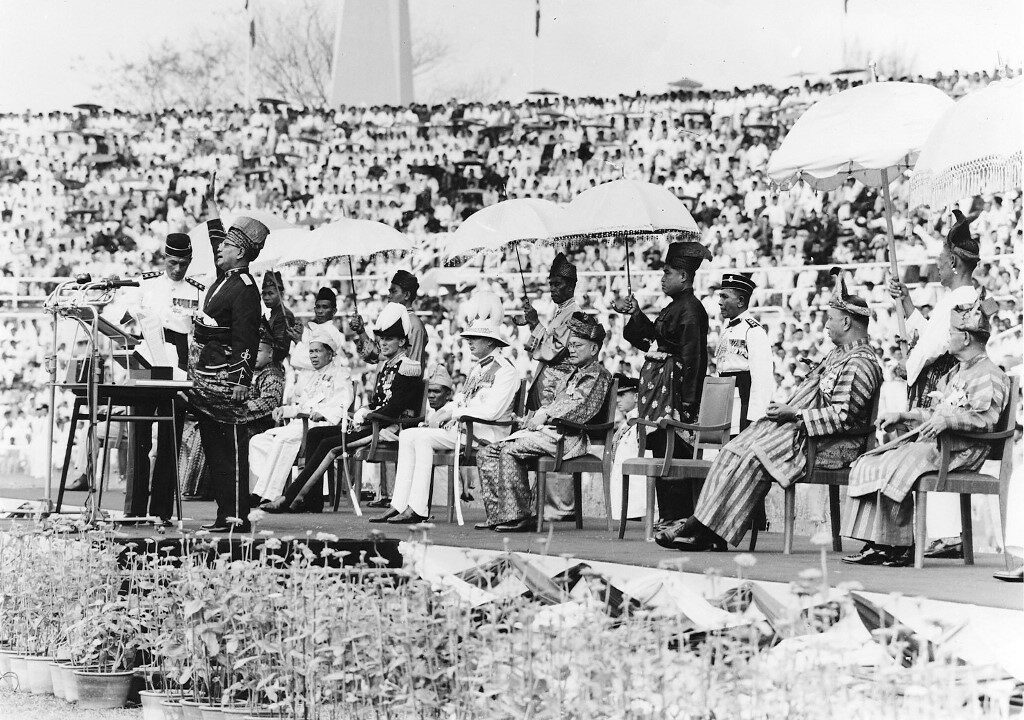 นายกรัฐมนตรี มาเลเซีย Tunku Abdul Rahman ประกาศอิสรภาพ ที่ สนามกีฬาเนการา