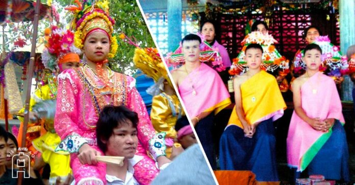 ภาพปก-ธรรมเนียมแต่งสวย นาคมอญ บวชนาค นาค มอญ การแต่งสวยก่อนบวช