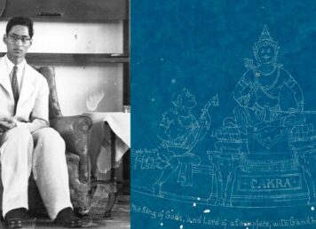 รัชกาลที่ 8 และ พิมพ์เขียวภาพพระอินทร์ สมเด็จครู