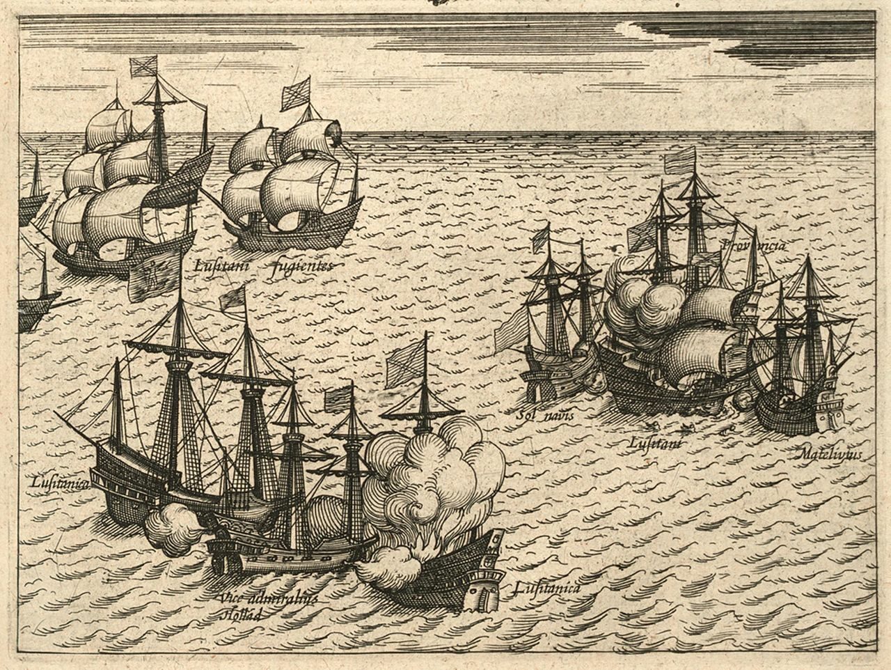 กองเรือ VOC ของดัตช์ กองเรือโปรตุเกส มะละกา
