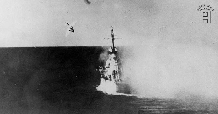 กามิกาเซ่ โจมตี เรือ USS Columbia สงครามโลกครั้งที่ 2
