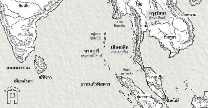 แผนที่ ทะเลอันดามัน สุนทรภู่ เกาะเสม็ด เกาะแก้วพิสดาร