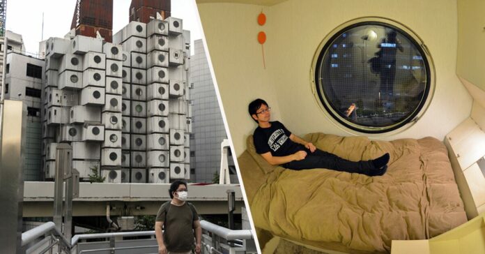 ตึกแคปซูล ญี่ปุ่น Nakagin Capsule Tower