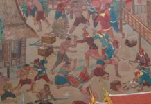 ชาวบ้าน อยุธยา ต่อสู้ กับ ทหาร พม่า