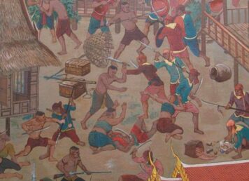 ชาวบ้าน อยุธยา ต่อสู้ กับ ทหาร พม่า