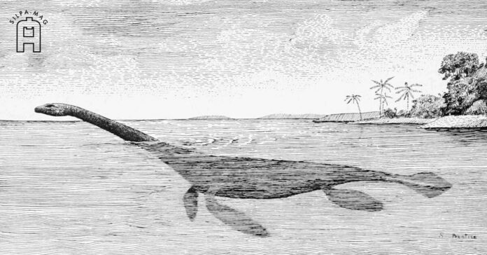 ภาพจำลอง เพลซิโอซอร์ สัตว์ประหลาด ทะเลสาบ ล็อกเนสส์