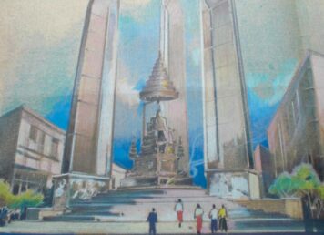 แบบร่างอนุสาวรีย์ รัชกาลที่ 7 แทน อนุสาวรีย์ประชาธิปไตย