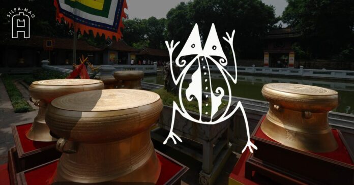 ภาพปก - กบ บนกลองมโหระทึก กลองสำริด เวียดนามโบราณ กบ กลองมโหระทึก