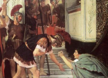 Proclaiming Claudius Emperor by Lawrence Alma-Tadema องครักษ์ เปรโตเรียน อัญเชิญ คลอดิอุส เป็นจักรพรรดิ