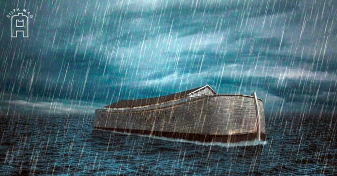 ภาพจำลอง เรืออาร์ค โนอาห์ ตำนานน้ำท่วมโลก