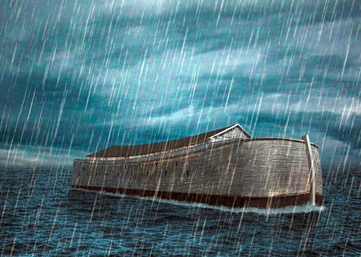 ภาพจำลอง เรืออาร์ค โนอาห์ ตำนานน้ำท่วมโลก