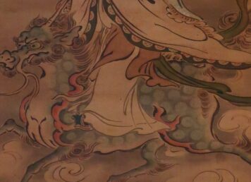 ราชินีแห่งตะวันตกขี่คิริน ประกอบเรื่อง กิเลน สัตว์ในเทพนิยายจีน
