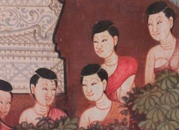 จิตรกรรมฝาผนัง พระอุโบสถ วัดอรุณราชวราราม คำด่า สมัยโบราณ วัฒนธรรมคำด่า