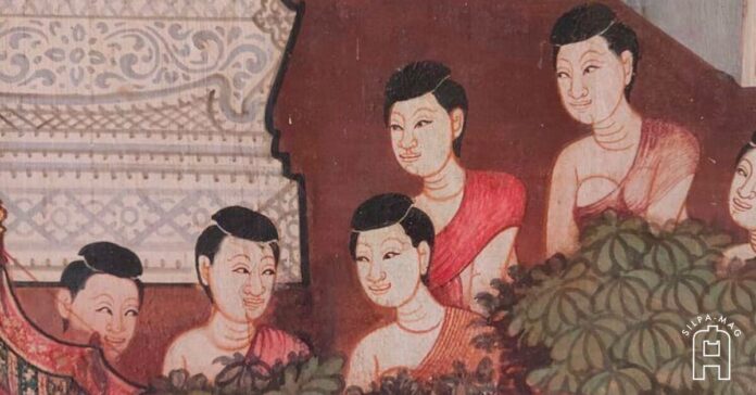 จิตรกรรมฝาผนัง พระอุโบสถ วัดอรุณราชวราราม คำด่า สมัยโบราณ วัฒนธรรมคำด่า
