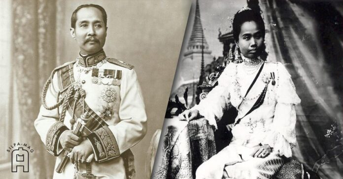 พระบาทสมเด็จพระจุลจอมเกล้าเจ้าอยู่หัว รัชกาลที่ 5 และ เจ้าดารารัศมี พระราชชายา