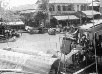 ภาพเก่า มีนบุรี บ้านเรือน ริม คลอง