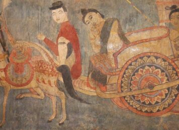 ภาพจิตรกรรมฝาผนังวัดภูมินทร์ จังหวัดน่าน, สันนิษฐานว่าเป็นสตรีชั้นสูงในล้านนา ประกอบ เรื่อง พระนางวิสุทธิเทวี
