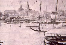 แม่น้ำเจ้าพระยา กรุงเทพฯ เรือจำนวนมาก กรุงเทพฯ สมัยรัชกาลที่ 5