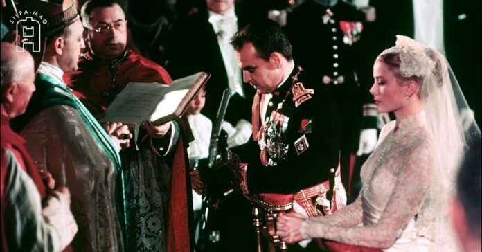 Princess Grace of Monaco พิธีสมรส แต่งงาน เจ้าหญิงเกรซแห่งโมนาโก เจ้าชายเรนีเยร์ที่ 3 ราชรัฐโมนาโก