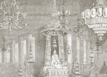 พระแก้วมรกต ภาพลายเส้น ปี 2416