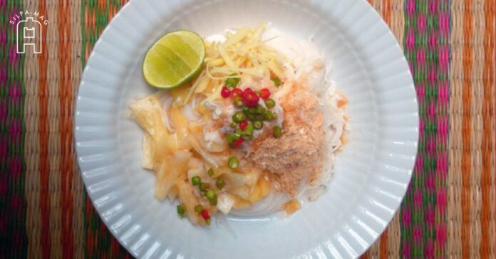 ขนมจีนซาวน้ำ อาหาร หน้าร้อน