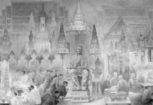 ภาพเขียน พระบาทสมเด็จพระพุทธยอดฟ้าจุฬาโลกมหาราช ต้นราชวงศ์จักรี อาจารย์พิชัย นิรันต์ อาคารรัฐสภา