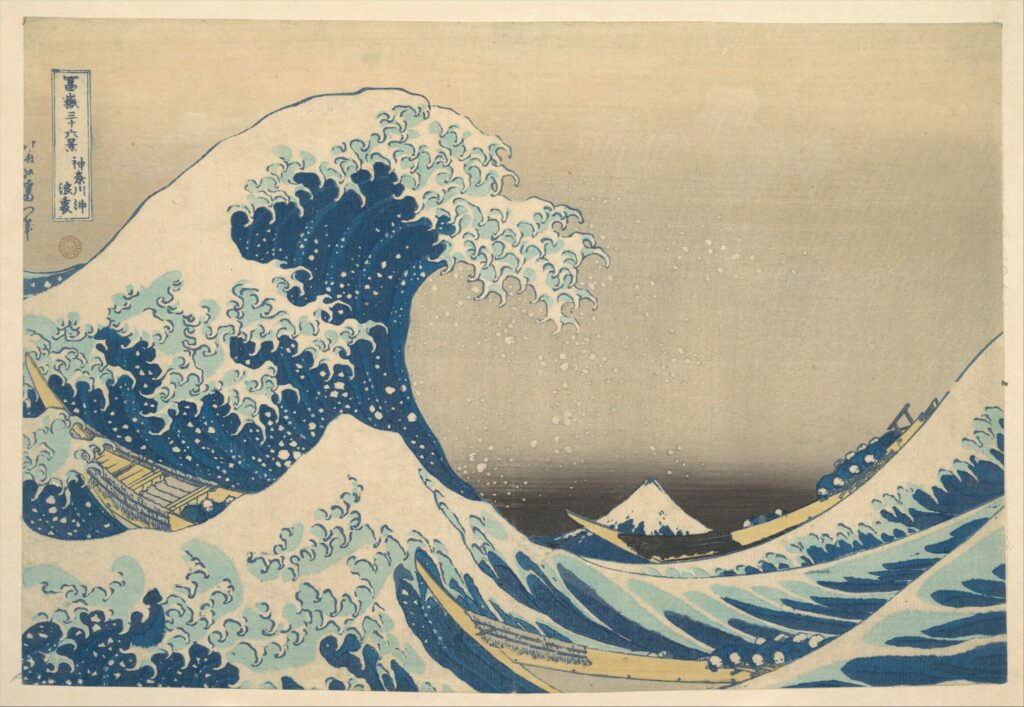 The Great Wave off Kanagawa คลื่นยักษ์นอกฝั่งคานากาวะ