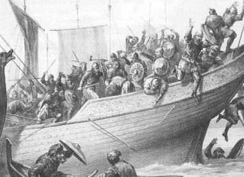 นักรบชาวไวกิ้ง วาดโดย Peter Nicolai Arbo นอร์มังดี ฝรั่งเศส