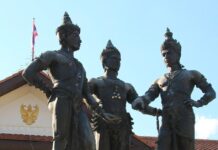 พระบรมราชานุสาวรีย์สามกษัตริย์ เมืองเชียงใหม่ 3 กษัตริย์ไม่ได้สร้างเชียงใหม่