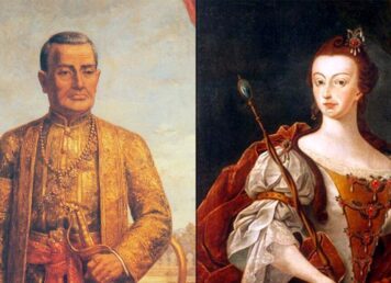 พระบาทสมเด็จพระพุทธยอดฟ้าจุฬาโลกมหาราช รัชกาลที่ 1 พระราชินีมาเรียที่ 1 แห่งโปรตุเกส
