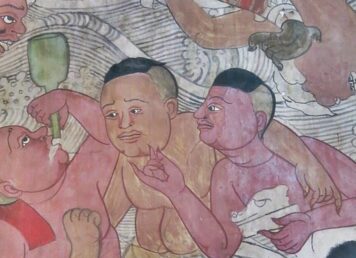 จิตรกรรม คน ดื่ม สุรา เหล้า ประกอบเรื่อง สุนทรภู่ ติดสุราจริงไหม