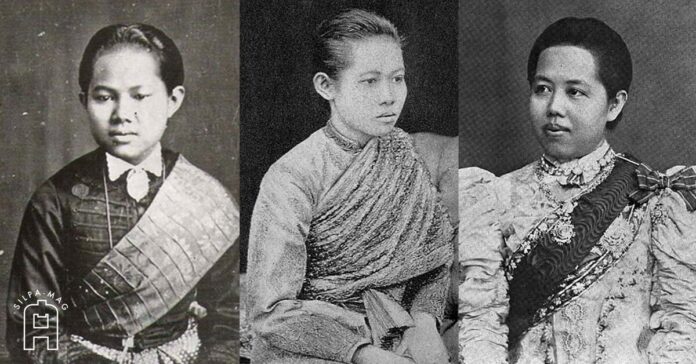 พระอัครมเหสี สมเด็จพระนางเจ้าสุนันทากุมารีรัตน์ สมเด็จพระนางเจ้าสว่างวัฒนา สมเด็จพระนางเจ้าเสาวภาผ่องศรี พระภรรยาเจ้า