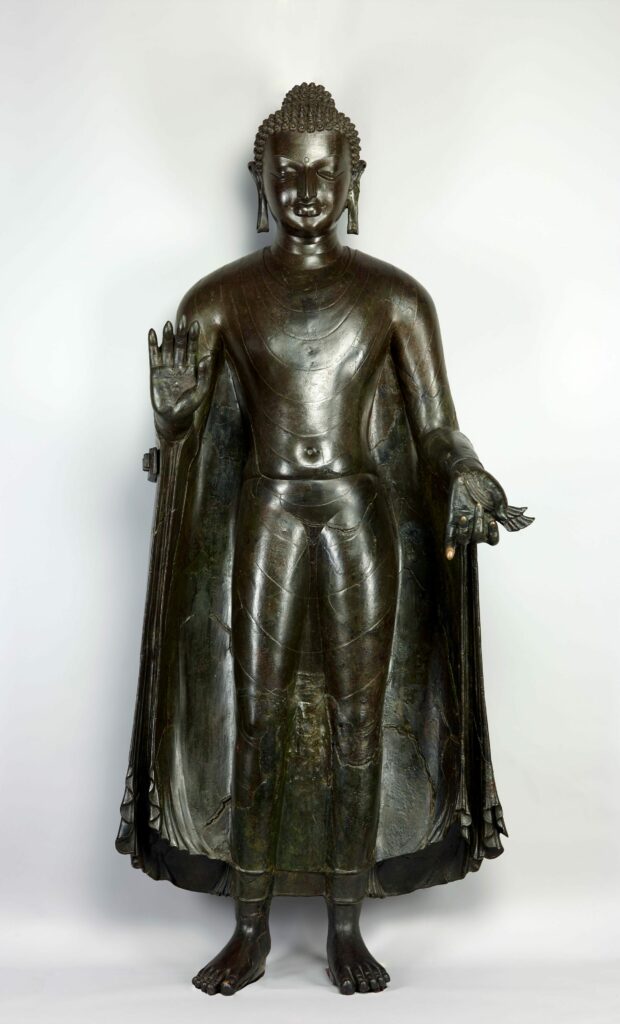 พระพุทธรูปสุลตานคัญช์ ปางวีระ ปางกล้าหาญ ศิลปะคุปตะ อินเดีย