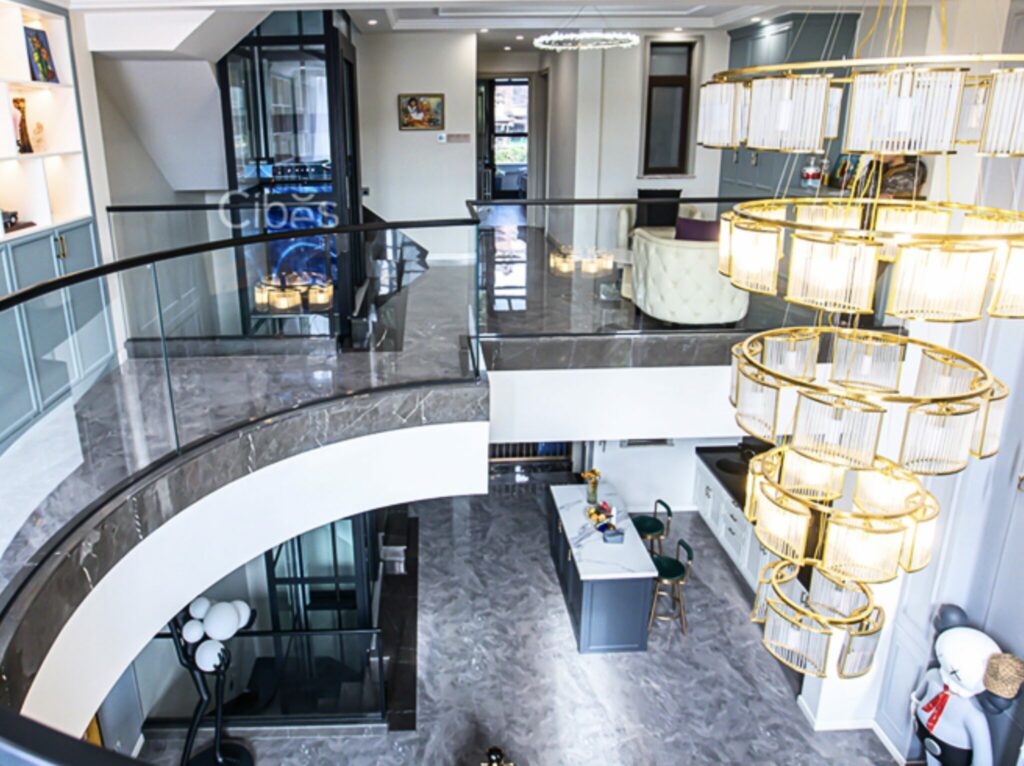 ลิฟท์บ้านรุ่น V80 Aurora ติดในบ้านสุดอลังการ