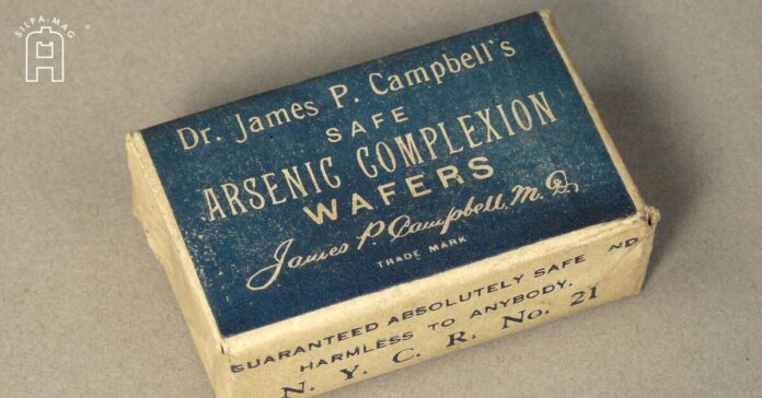 กล่อง เวเฟอร์สารหนู เวเฟอร์สารหนู (Arsenic complexion wafers) การกินเวเฟอร์สารหนู