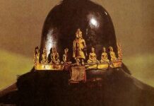 พระมาลาเบี่ยง รัชกาลที่ 1 ประดิษฐาน พระพุทธรูปทองคำ 21 องค์